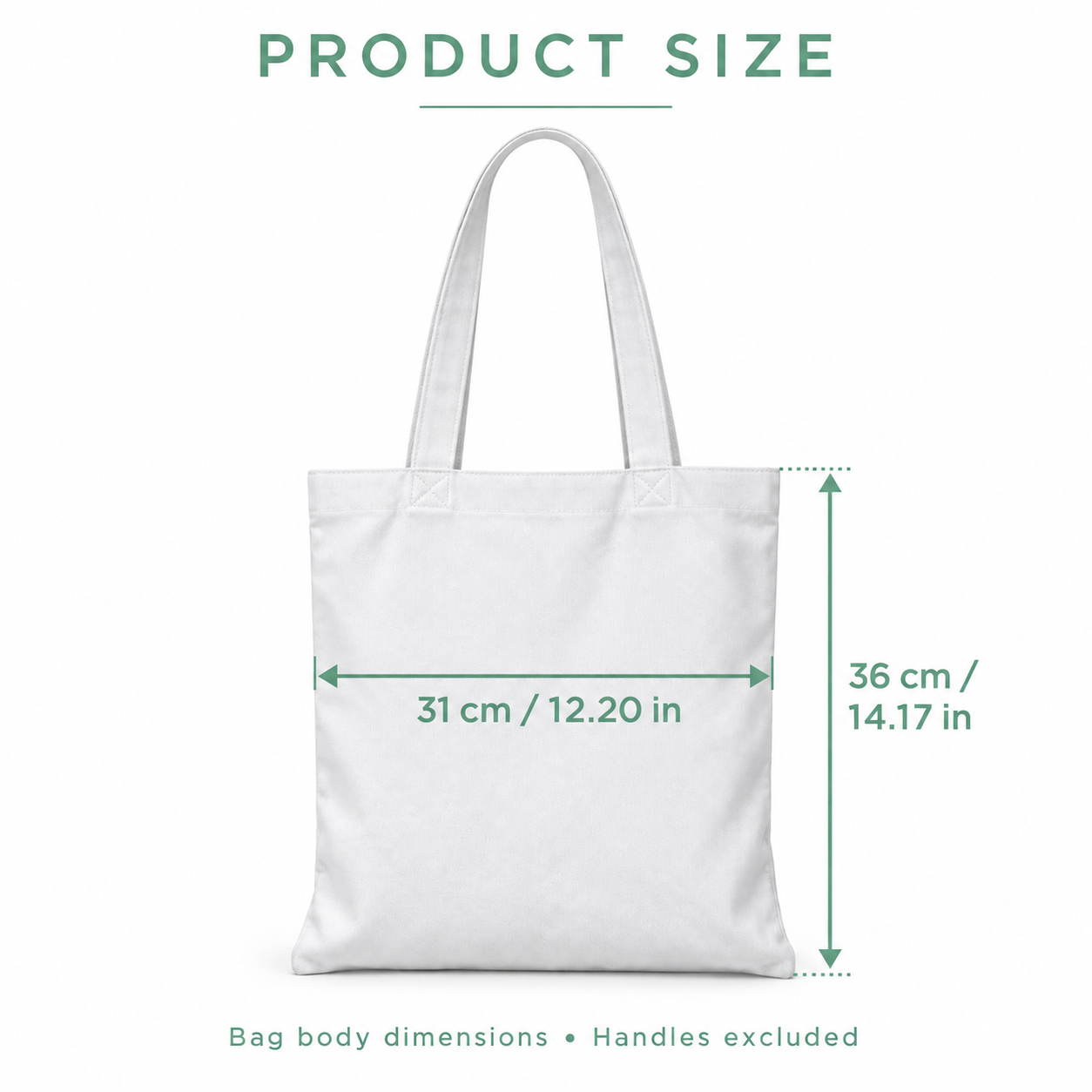 Blank Canvas Tote Bag - 36 x 31 cm / 14.17 x 12.20 in — photo 5