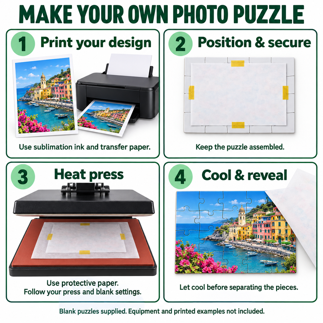 Blank Sublimation Jigsaw Puzzles – A5, 20 Pieces Each, 1 / 20 / 40 Pack — photo 6