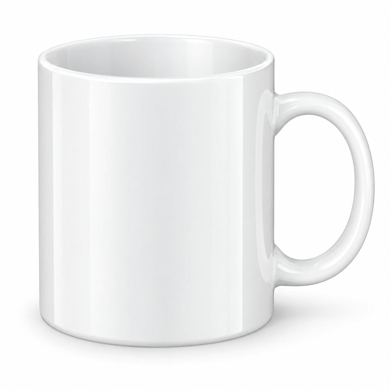 White Ceramic Sublimation Blank Mug - 350 ml