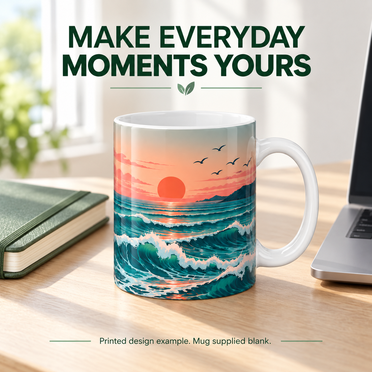 White Ceramic Sublimation Blank Mug - 350 ml — photo 5