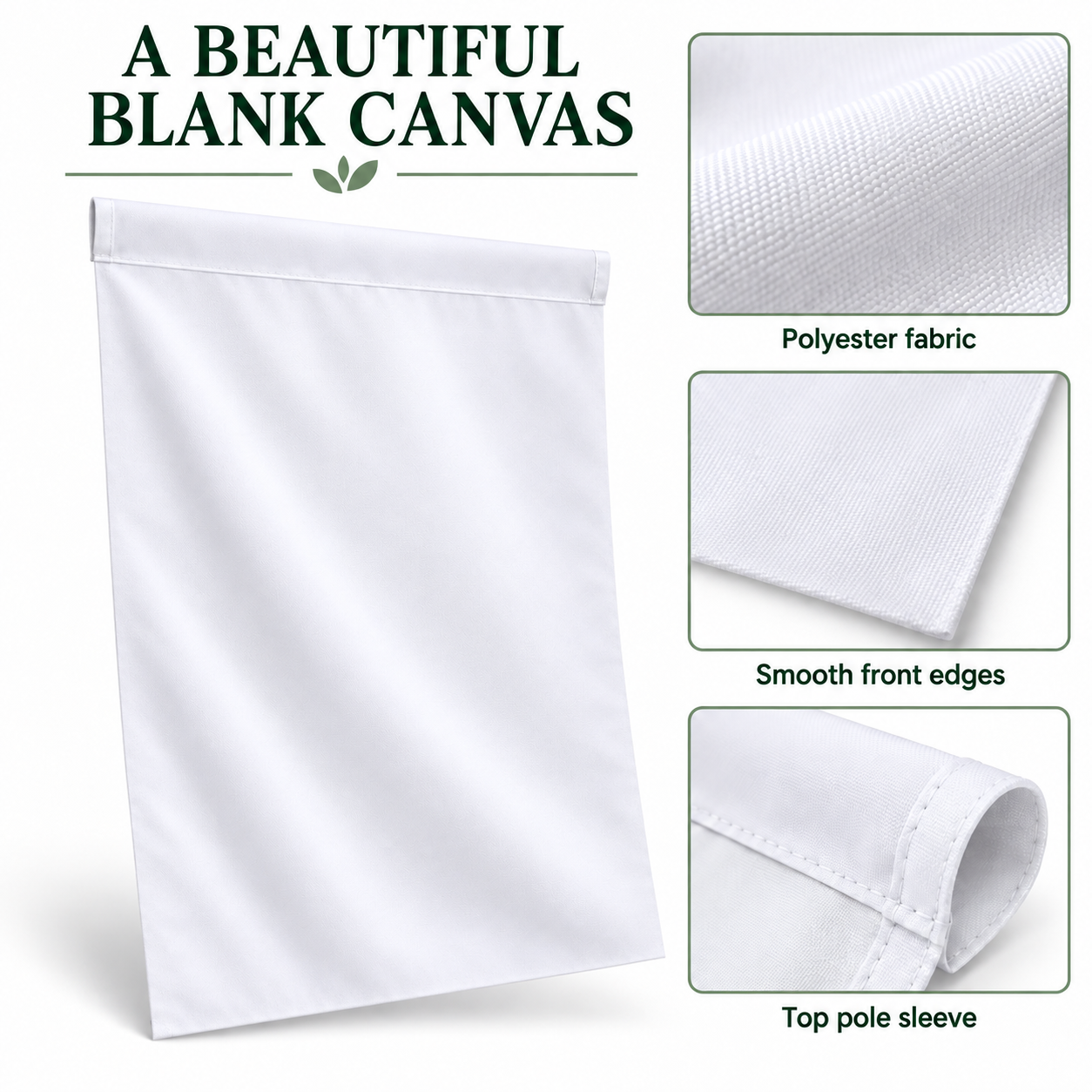 Single-Sided Polyester Sublimation Garden Flag Blanks – 30 x 45 cm — photo 4