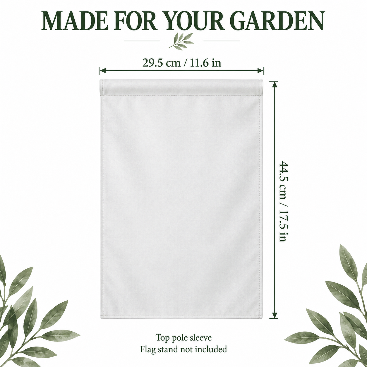 Double-Sided Polyester Sublimation Garden Flag Blanks – 29.5 x 44.5 cm — photo 2