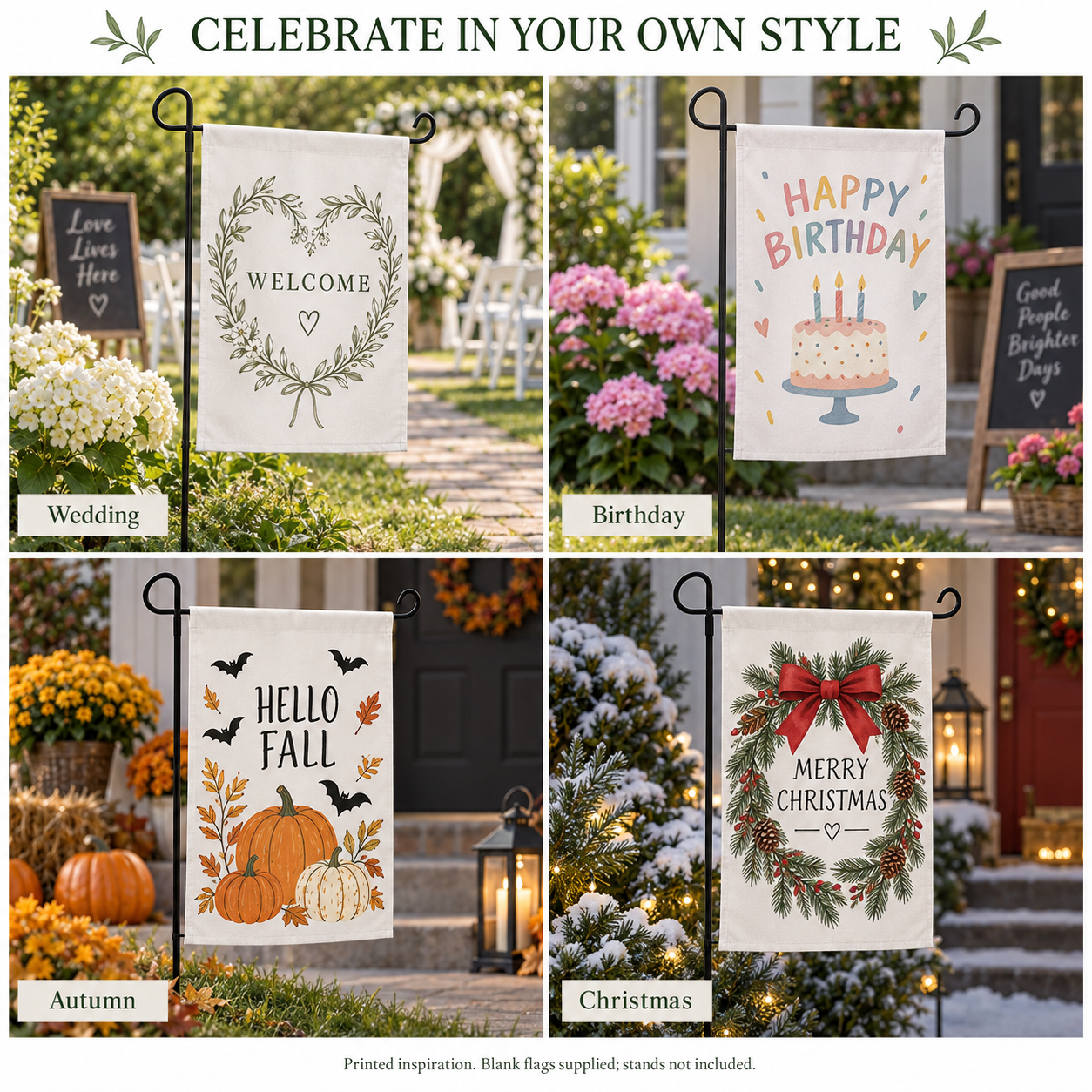Double-Sided Polyester Sublimation Garden Flag Blanks – 29.5 x 44.5 cm — photo 5