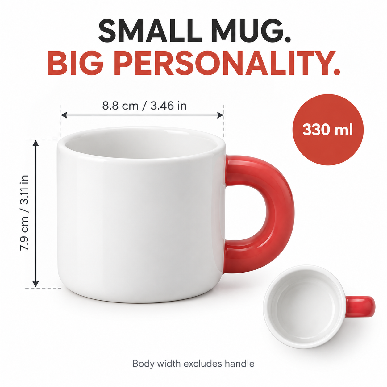 Colorful Ceramic Sublimation Blank Mug - 330 ml, 16 Color Options — photo 2