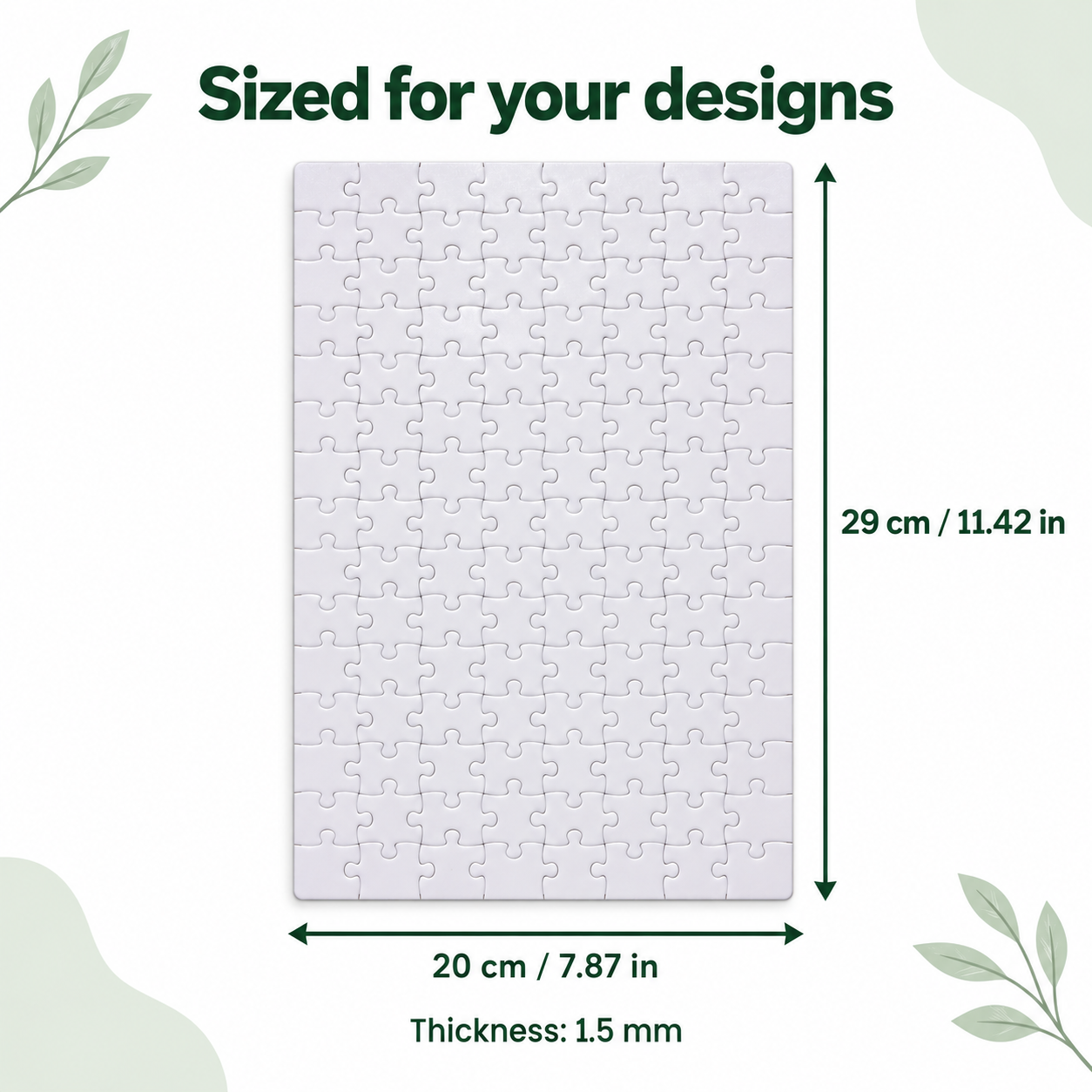 Blank Sublimation Jigsaw Puzzles – 120 Pieces Each, 20 × 29 cm, 10-Pack — photo 2