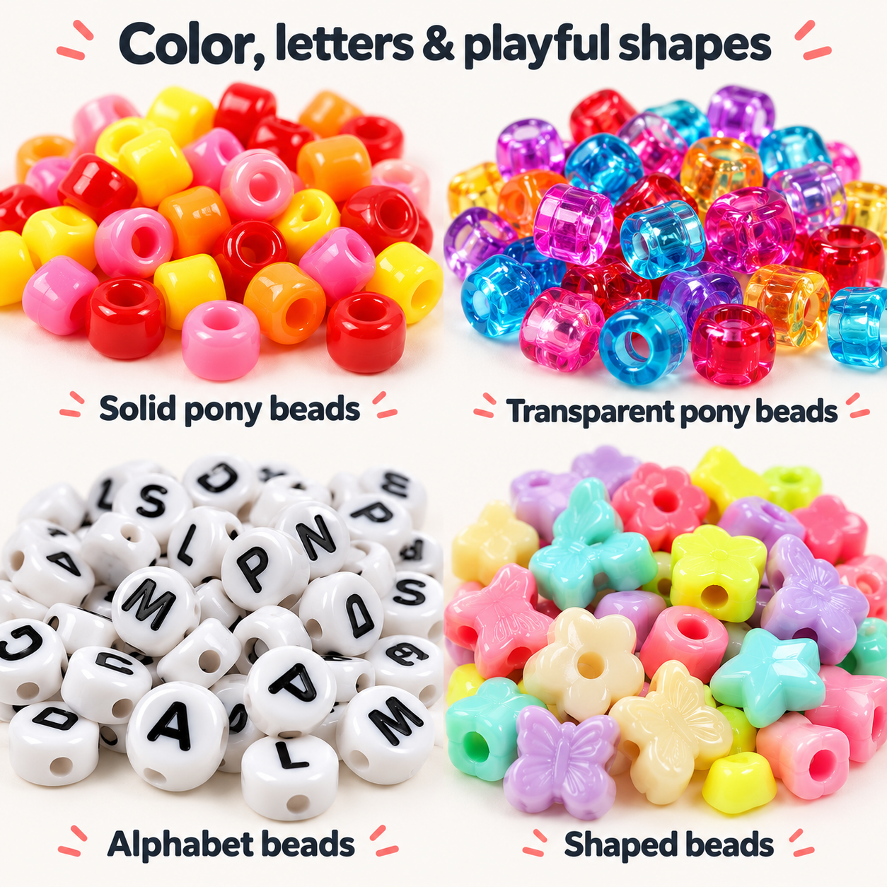4200pcs Acrylic Pony & Alphabet Bead Kit with 4-Tier Storage Organizer – DH707 — photo 6