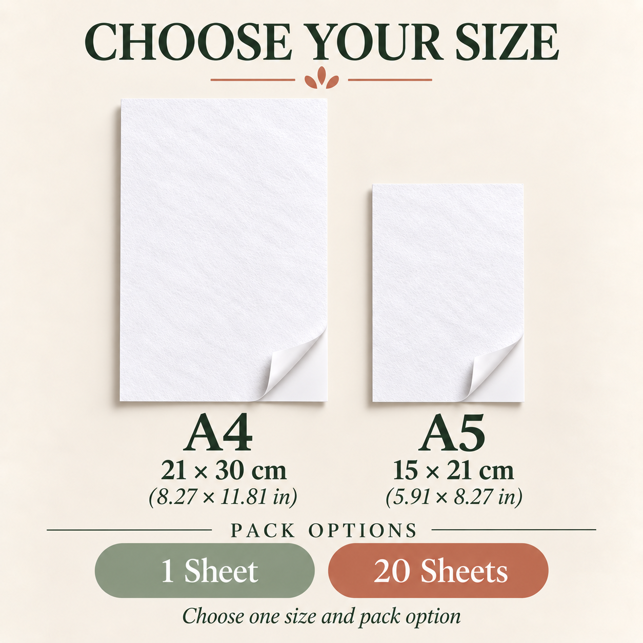 Printable Self-Adhesive Water-Soluble Embroidery Stabilizer Sheets - A4 / A5, 1 / 20 Sheets — photo 2