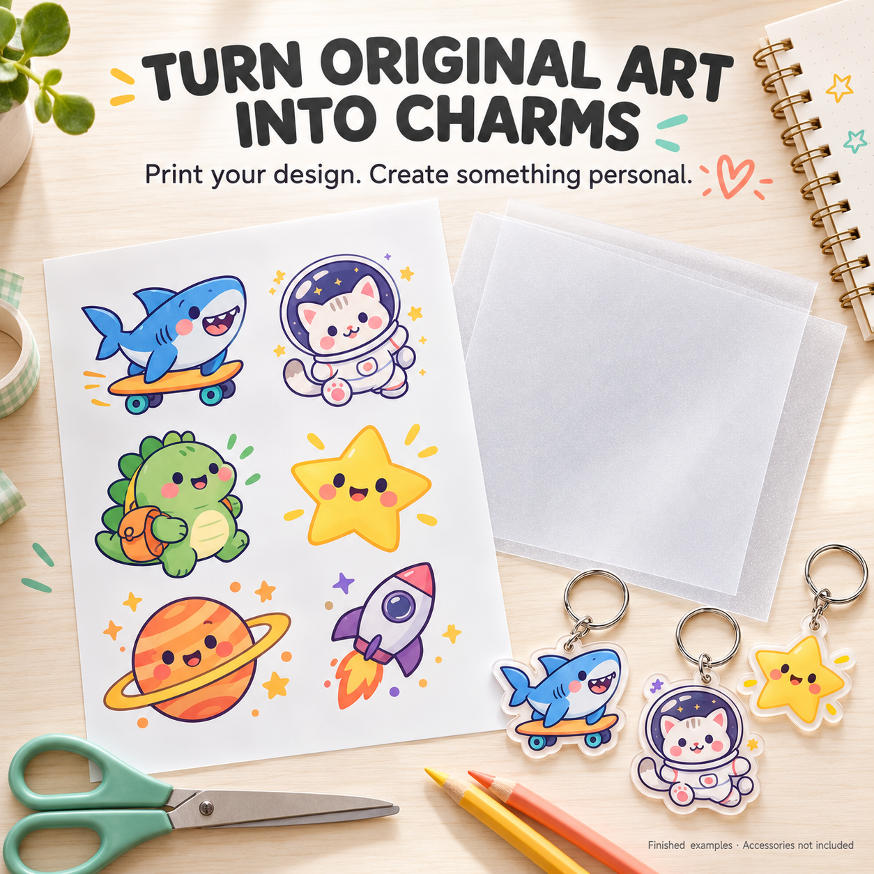 Printable Shrink Plastic Sheet – A4, 0.3 mm, 1 Sheet — photo 5