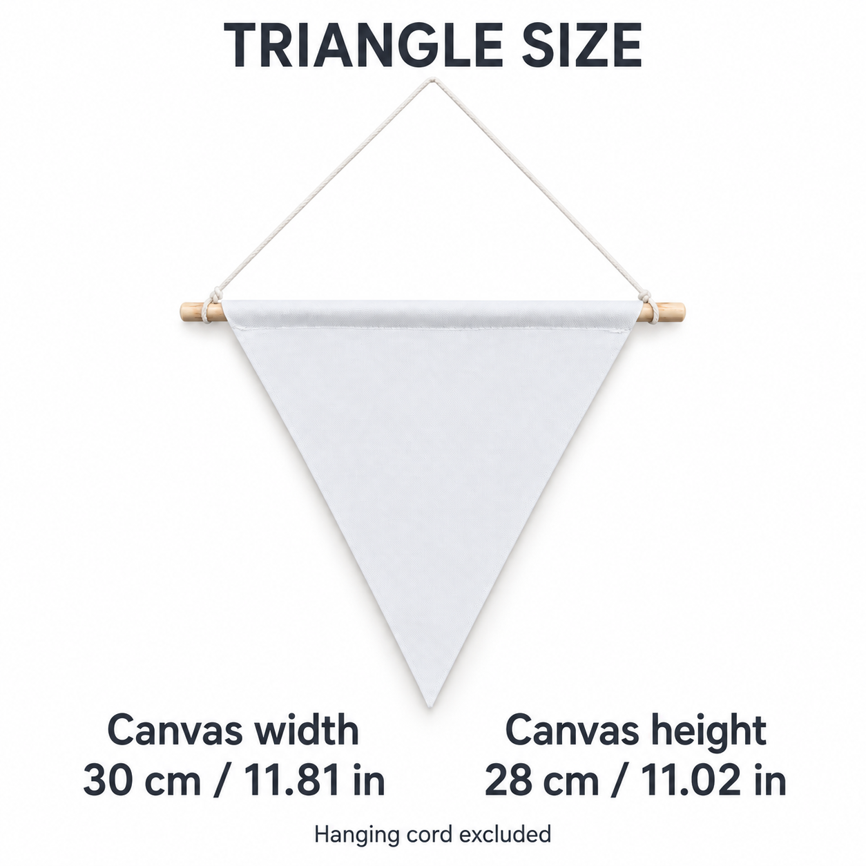 Blank Waterproof Canvas Hanging Banner for Heat Transfer – 3 Shapes, 1 Piece — photo 3