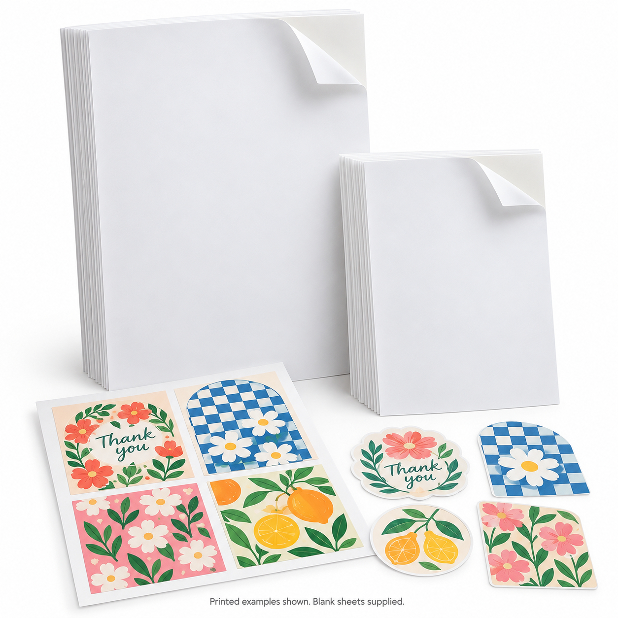 Matte White PET Inkjet Self-Adhesive Sticker Sheets – A4 / A5, 20 Sheets